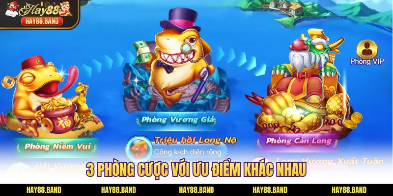 3 phòng cược với ưu điểm khác nhau 3 phòng cược với ưu điểm khác nhau