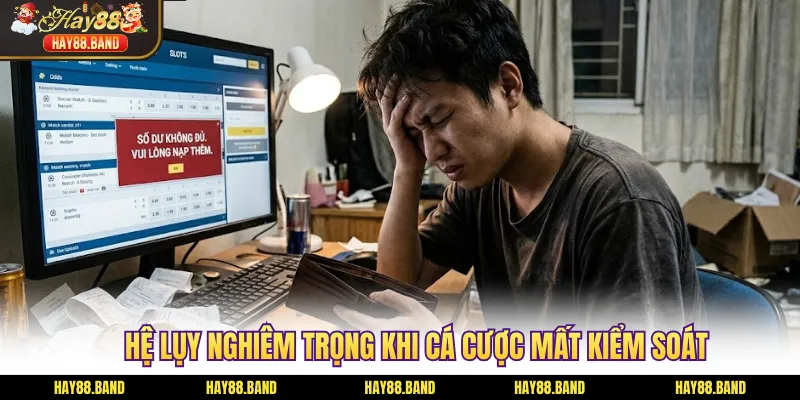 Hệ lụy nghiêm trọng khi cá cược mất kiểm soát